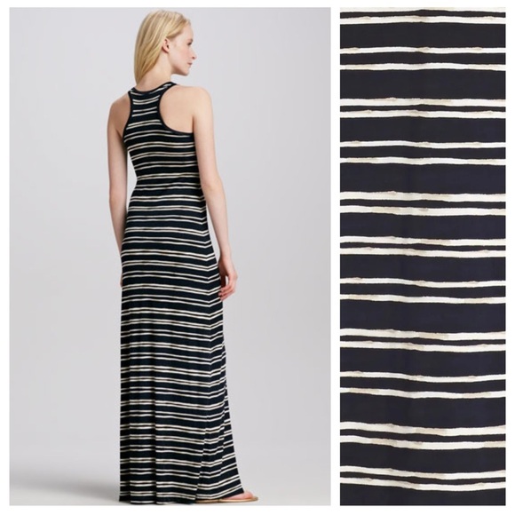 Tory Burch Jessica Striped Silk Maxi Dress - Picture 2 of 4